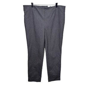 Addition Elle Brown Plaid Pull on Trouser Pants Slim Leg Size 22